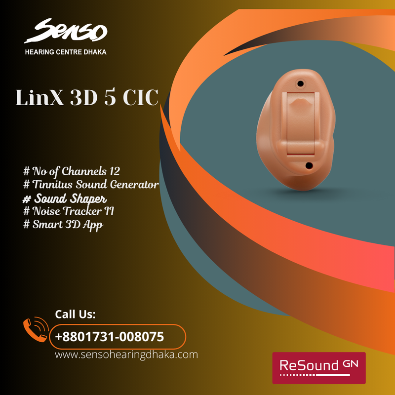 Resound Linx 3D 5 CIC hearing aid
