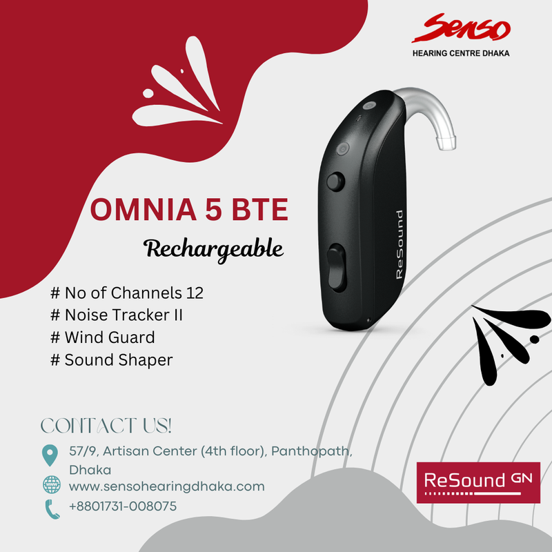 ReSound Omnia 5 BTE rechargeable hearing aid