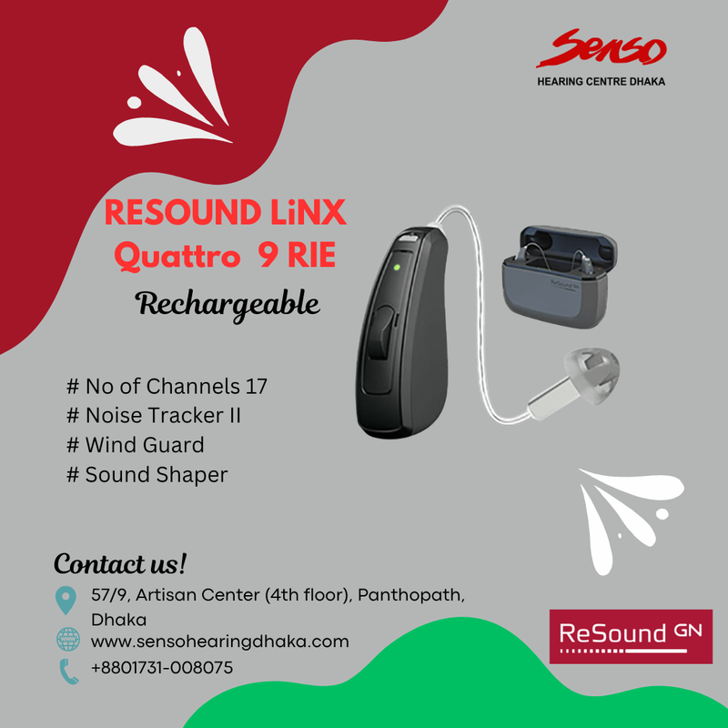 Resound Linx Quattro 9 RIE Rechargeable hearing aid