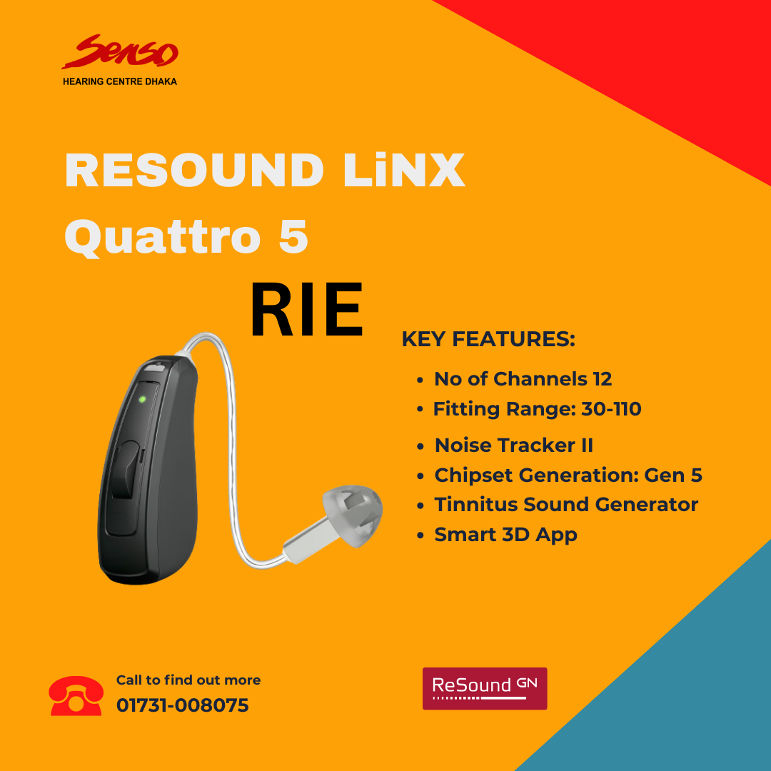 ReSound Linx Quattro 5 RIC hearing aid