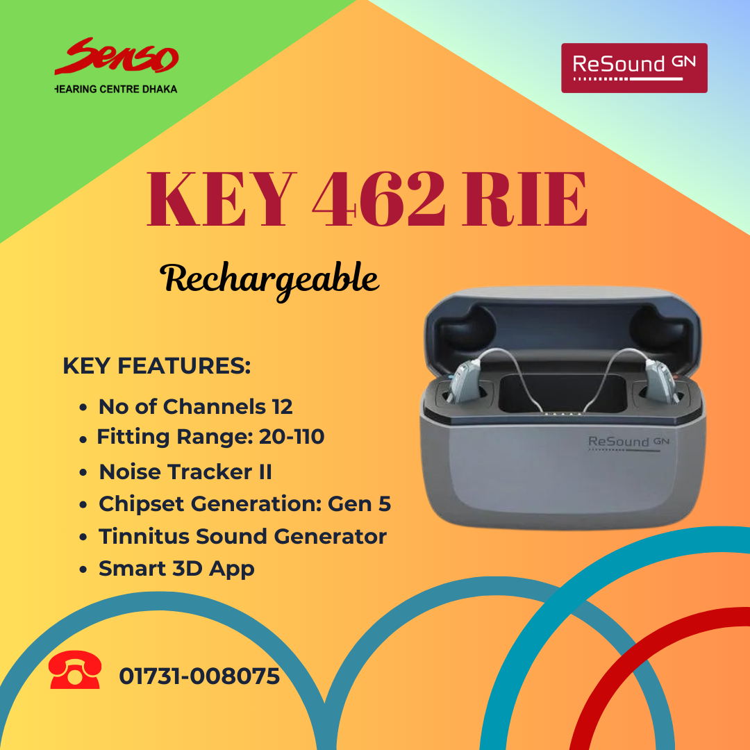 ReSound Key 462 RIE Rechargeable hearing aid