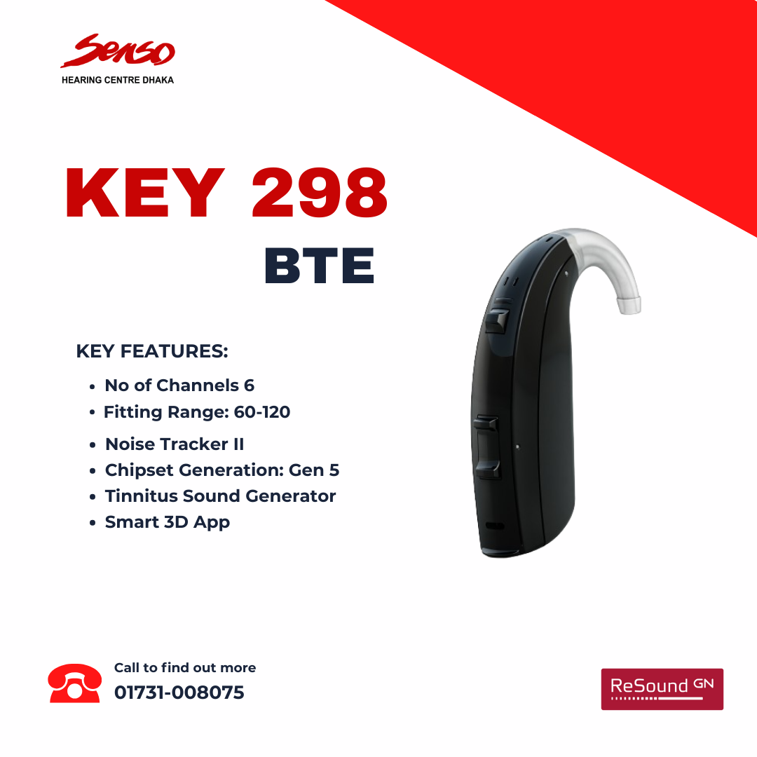 ReSound KEY 298 BTE hearing aid details