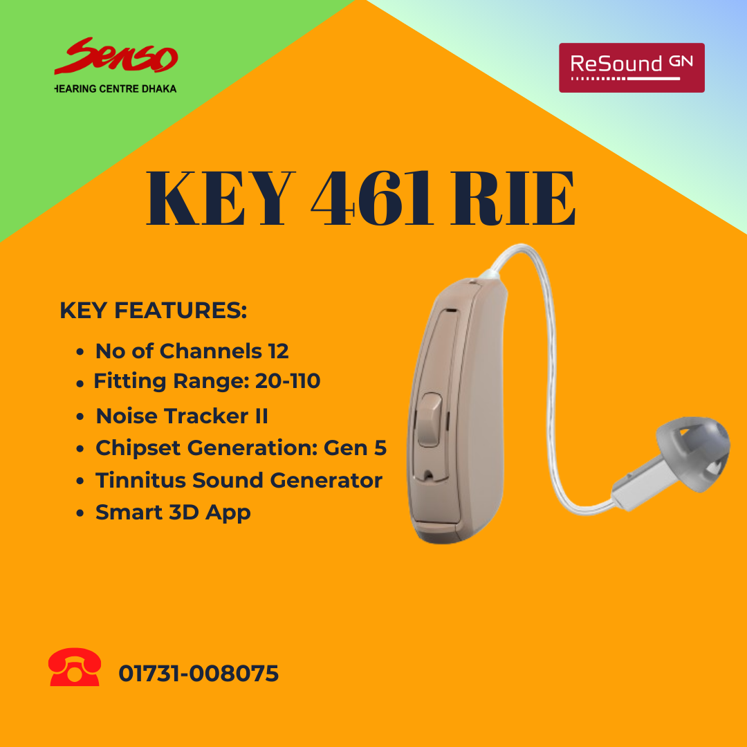ReSound KEY 461 RIE hearing aid details