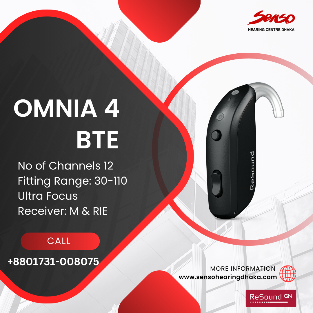 Resound Omnia 4 BTE rechargeable  hearing aid details