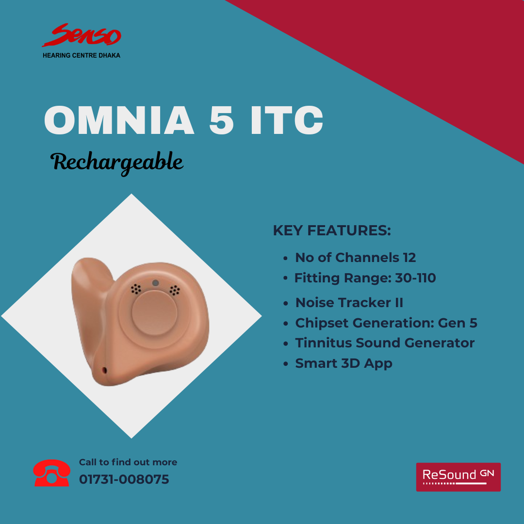 ReSound OMNIA 5 ITC Rechargeable hearing aid