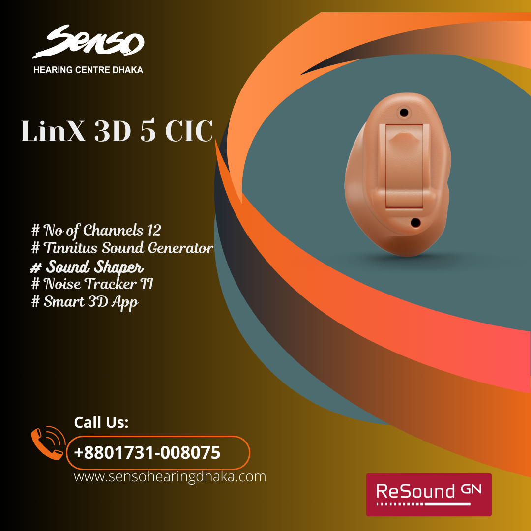 Resound Linx 3D 5 CIC hearing aid