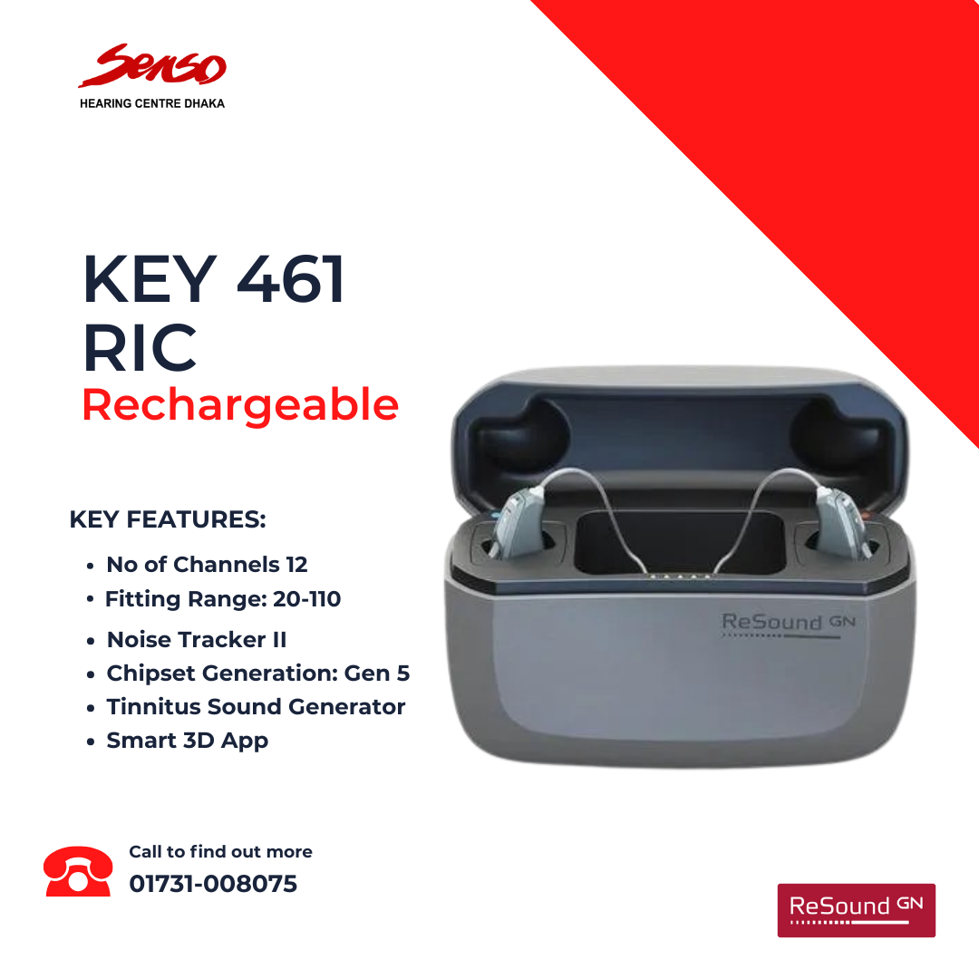 ReSound Key 461 RIE Rechargeable hearing aid
