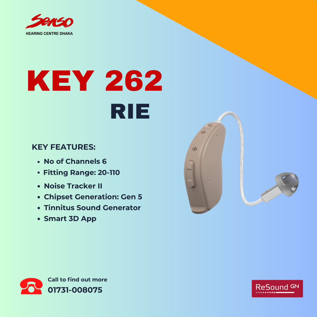 Resound Key 262 RIE hearing aid details