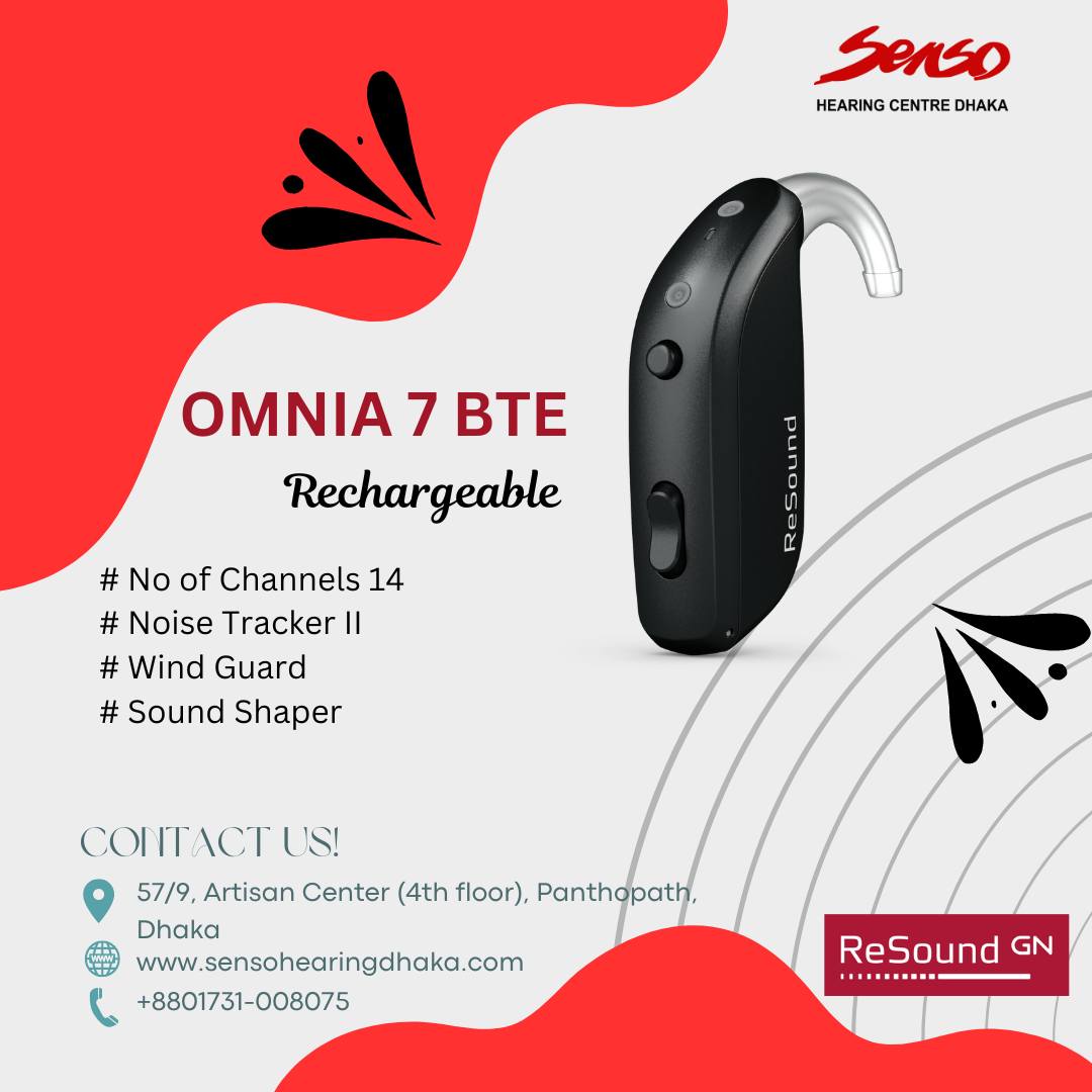 Resound Omnia 7 BTE Rechargeable hearing aid details