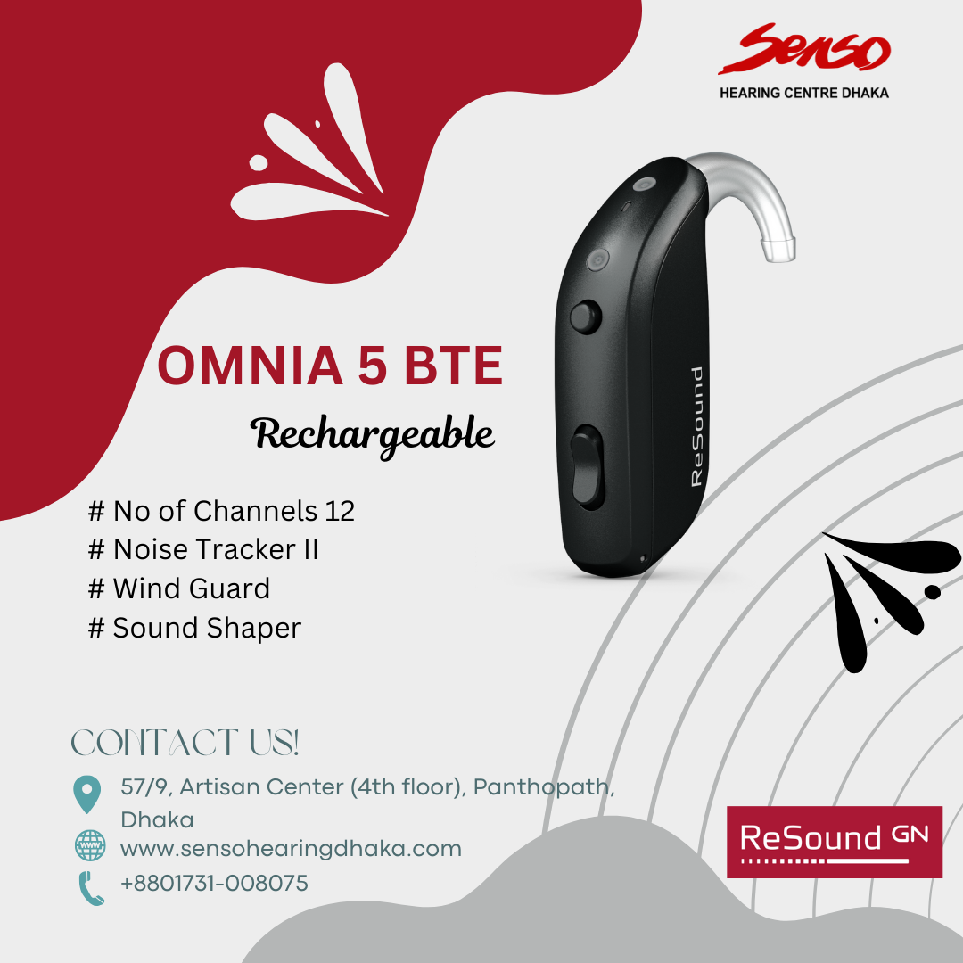 ReSound Omnia 5 BTE rechargeable hearing aid