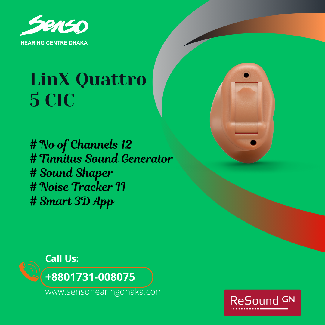 Resound Linx Quattro 5 CIC hearing aid