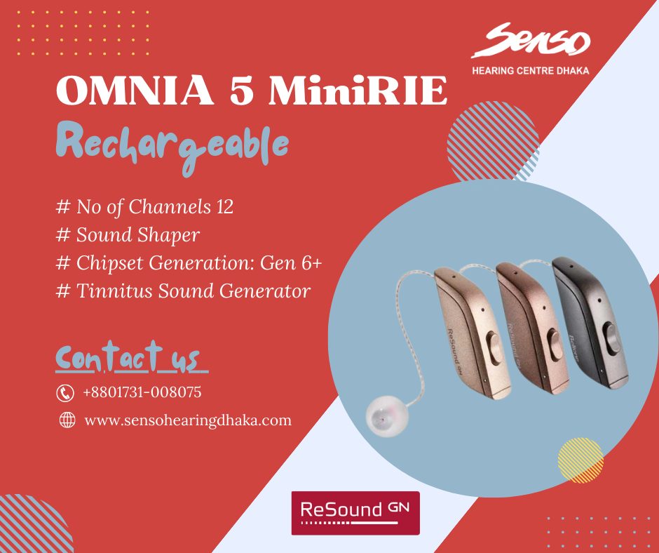 Resound Omnia 5 MiniRIE Rechargeable hearing aid details