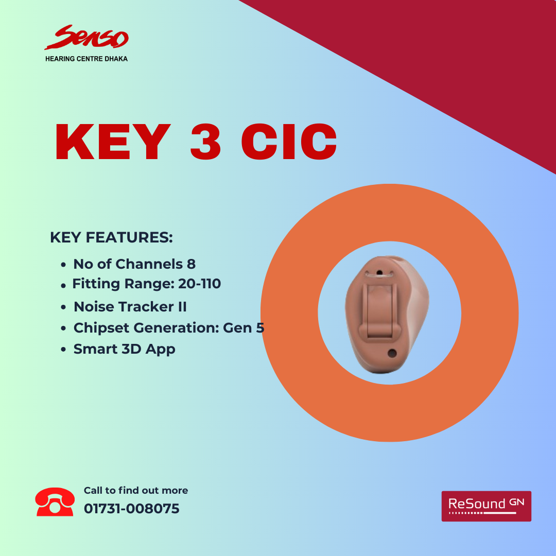 Resound Key 3 CIC hearing aid