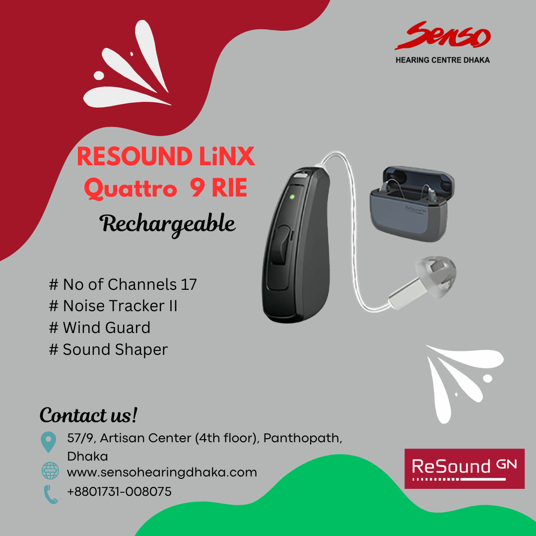 Resound Linx Quattro 9 RIE Rechargeable hearing aid