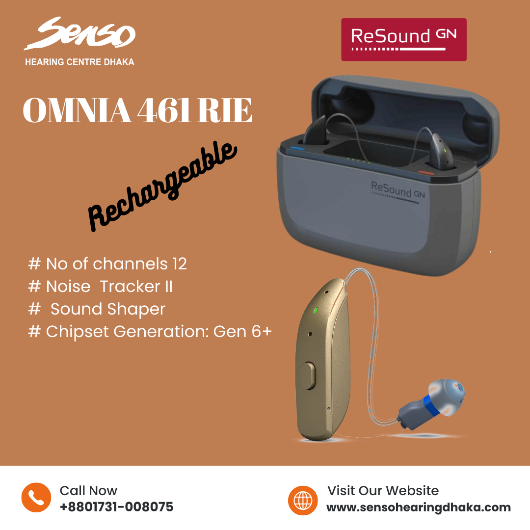 ReSound Omnia 461 RIE Rechargeable hearing aid